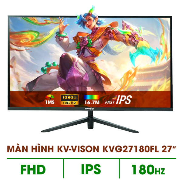 Màn hình KV-VISON KVG27180FL (27 INCH/ IPS/ FHD/ 180HZ/ 1MS)