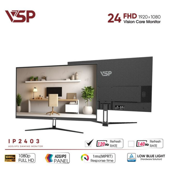 MÀN HÌNH VSP IP2403 (23.8 INCH / FHD / IPS / 120HZ / 1MS)