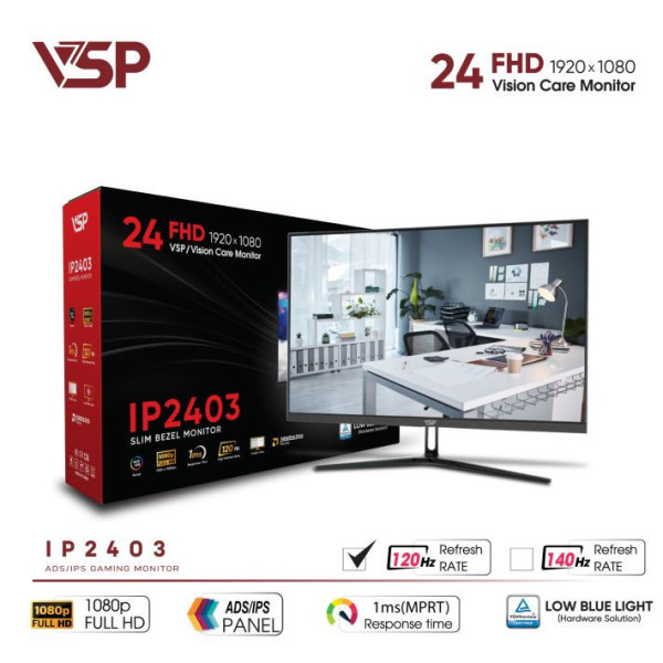 MÀN HÌNH VSP IP2403 (23.8 INCH / FHD / IPS / 120HZ / 1MS)