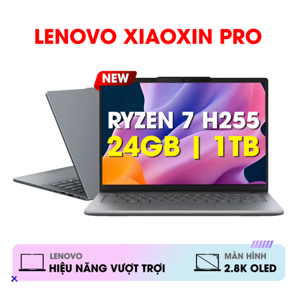 LAPTOP LENOVO XIAOXIN PRO 14C AHP10R 2025 NKFV | RYZEN 7 H 255, 24GB, 1TB, 14.0'' 2.8K OLED