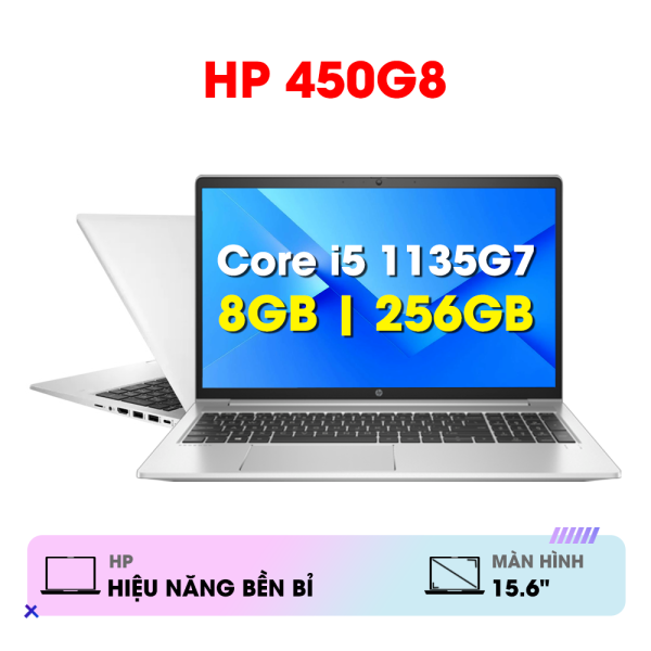 LAPTOP HP 450G8 (I5-1135G7/8G/256G/15.6 FHD) LIKENEW