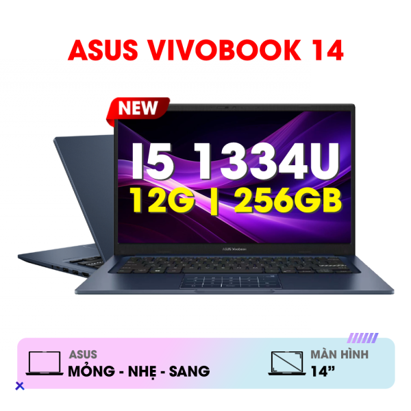 Laptop ASUS Vivobook X1404VA (Core i5-1334U | 12GB | 256GB SSD | 14' FHD | Win 11 | Blue)