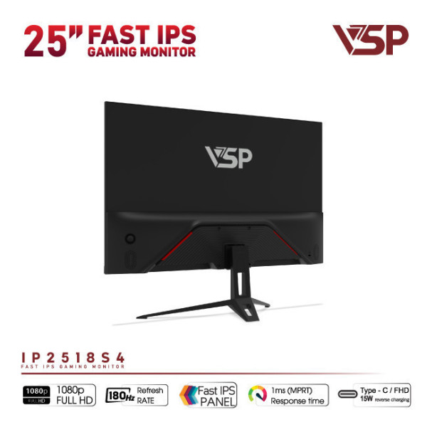 MÀN HÌNH VSP GAMING IP2518S4 (24.5 INCH / FAST IPS / FHD / 180HZ / 1MS)