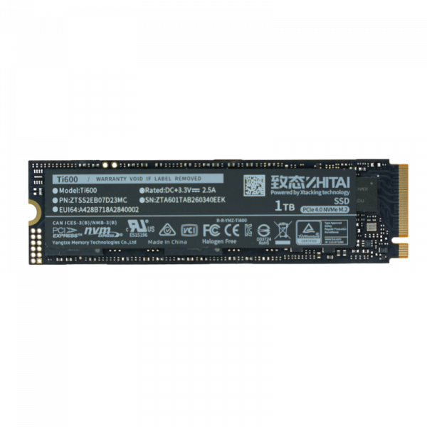 SSD NVME ZHITAI TI600 1TB (ĐỌC 7000MB/S GHI 6000MB/S) M.2 2280 PCIE GEN 4X4 (ZTSS2EB07D32MC)