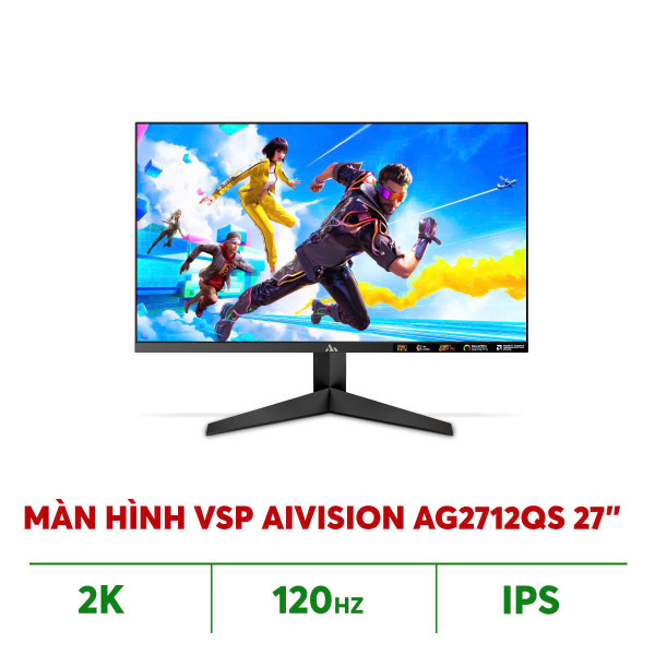MÀN HÌNH VSP AIVISION AG2712QS (27 INCH / QHD / IPS / 120HZ / 1MS)
