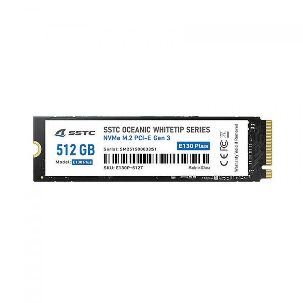 SSD NVME SSTC E130 PLUS 512G (ĐỌC/GHI 3200MB/S -2700MB/S) M.2 GEN 3X4