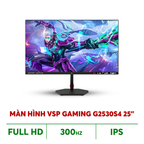 MÀN HÌNH VSP GAMING G2530S4 (25INCH/FAST IPS/FHD/300HZ/1MS/LOA)