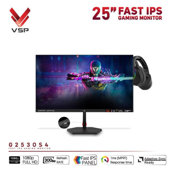 MÀN HÌNH VSP GAMING G2530S4 (25INCH/FAST IPS/FHD/300HZ/1MS)