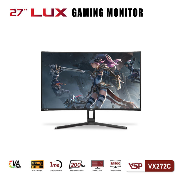 MÀN HÌNH CONG VSP VX272C (27INCH/VA/FHD/200HZ/1MS/FREESYNC/BLACK)