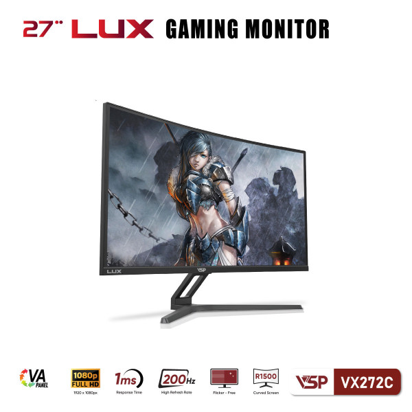 MÀN HÌNH CONG VSP VX272C (27INCH/VA/FHD/200HZ/1MS/FREESYNC/BLACK)
