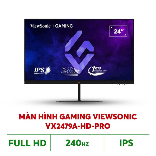MÀN HÌNH GAMING VIEWSONIC VX2479A-HD-PRO (23.8 INCH/FHD/IPS/240HZ/1MS)