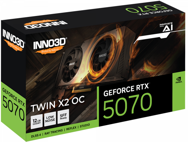 VGA INNO3D GEFORCE RTX 5070 TWIN X2 12GB OC GDDR7