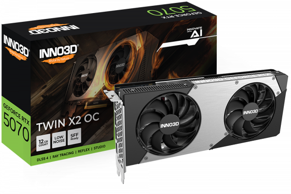 VGA INNO3D GEFORCE RTX 5070 TWIN X2 12GB OC GDDR7
