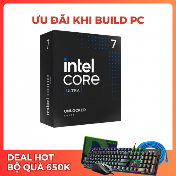 CPU INTEL ULTRA 7 270K PLUS BOX (UP TO 5.50 GHZ, 24 NHÂN, 24 LUỒNG, 36MB CACHE, FCLGA1851)