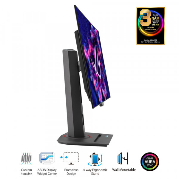 MÀN HÌNH GAMING ASUS ROG STRIX OLED XG27AQDMG (27 INCH/QHD/OLED/240HZ/G-SYNC/DISPLAYHDR 400)