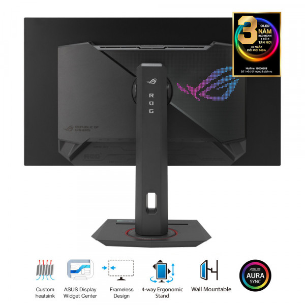 MÀN HÌNH GAMING ASUS ROG STRIX OLED XG27AQDMG (27 INCH/QHD/OLED/240HZ/G-SYNC/DISPLAYHDR 400)