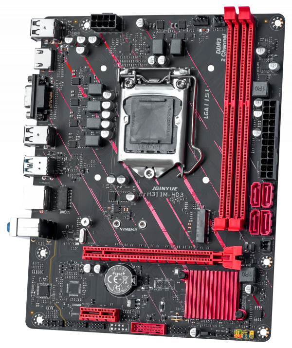 MAIN JGINYUE H311 RAM DDR3 LGA1151 Đầy Đủ HDMI, NVME, VGA, Turbo Boost( New Full Box 24 tháng)