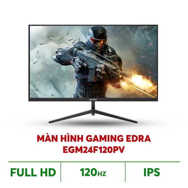 MÀN HÌNH GAMING EDRA EGM24F120PV (23.8 INCH/ FULLHD/ IPS/ 120HZ/ 1MS)