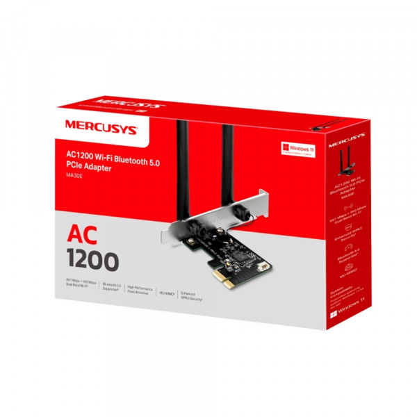 CARD MẠNG MERCUSYS WIFI BLUETOOTH 5.0 AC1200 PCIe