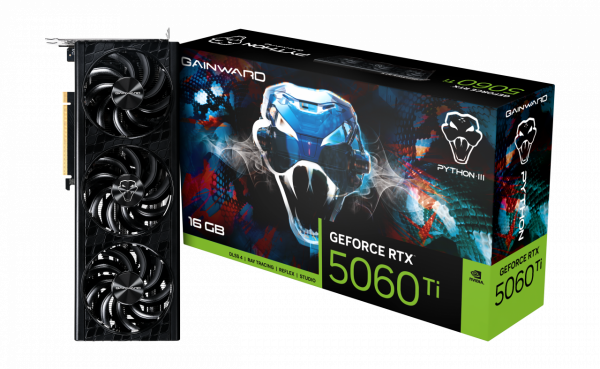 VGA GAINWARD GEFORCE RTX 5060 TI PYTHON III 16GB 3FAN