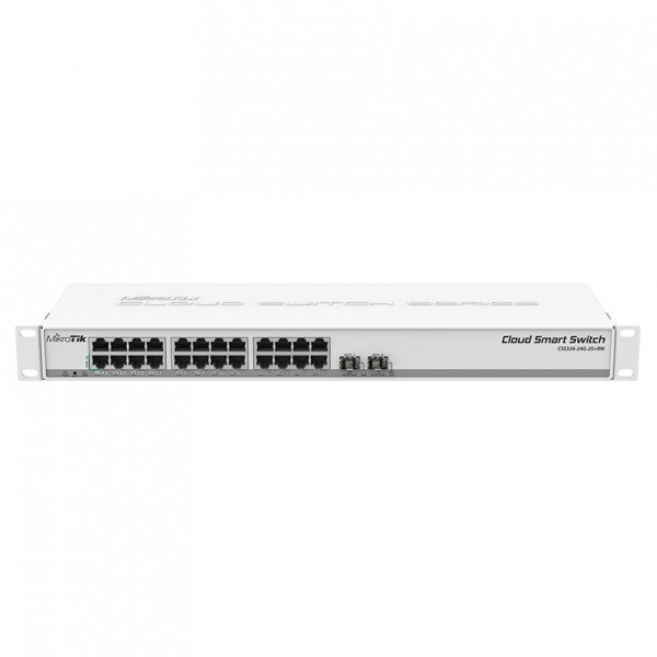 SWITCH MIKROTIK 24 PORT GIGABIT ETHERNET (CSS326-24G-2S+RM)