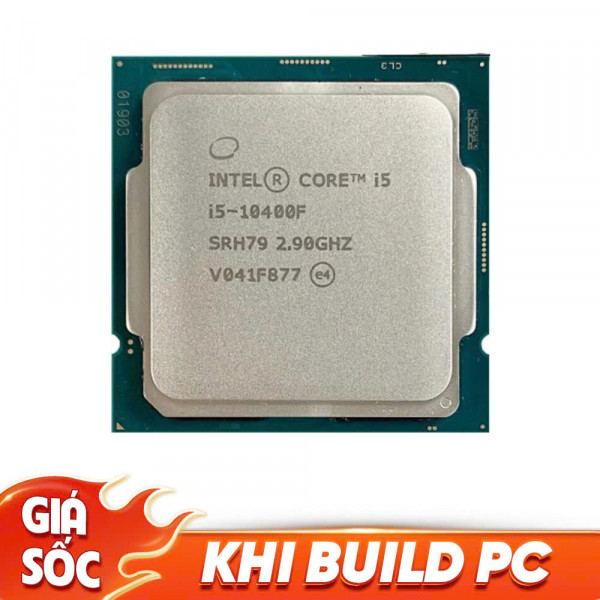 CPU INTEL CORE I5 10400F (2.9GHz turbo 4.3GHz | 6 nhân | 12 luồng | 12MB Cache)TRAY