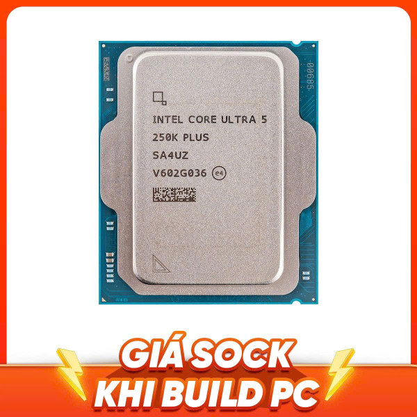 CPU INTEL CORE ULTRA 5 250K PLUS TRAY (INTEL LGA1851/ 18 CORE 18 THREAD/ BASE 3.3GHZ TURBO 5.3GHZ/ CACHE 30MB)