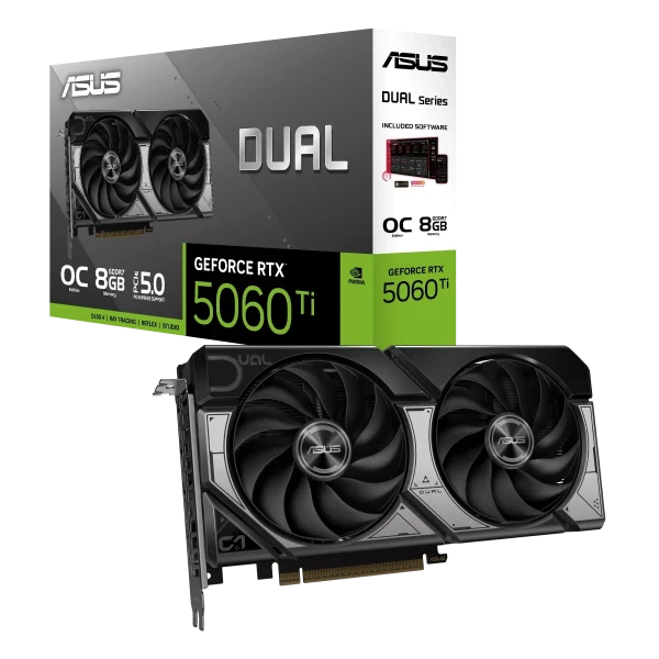 VGA ASUS DUAL GEFORCE RTX 5060 TI 8GB GDDR7 OC EDITION