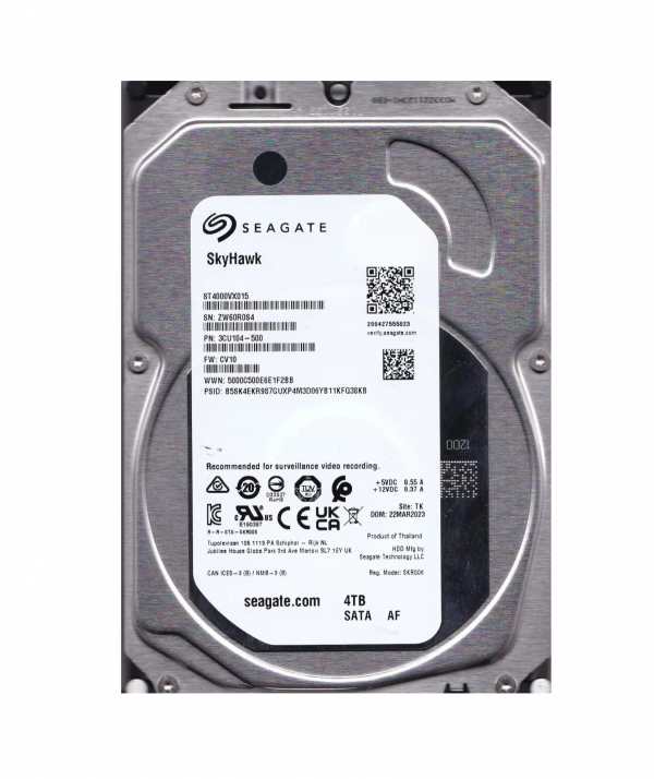 HDD SEAGATE SKYHAWK 4TB 3.5 INCH, 5400RPM, SATA3, 256MB CACHE SATA 6GB (ST4000VX015)