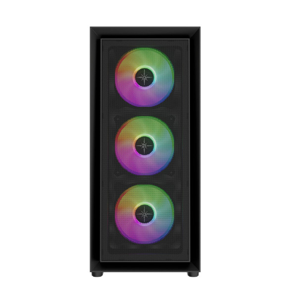 VỎ CASE KENOO ESPORT FM800 V2 (E-ATX/ SẴN 3 FAN LED/ MÀU ĐEN)