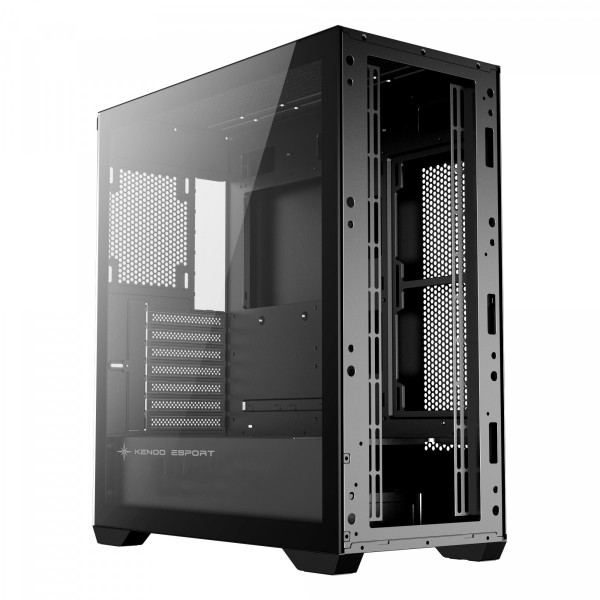 VỎ CASE KENOO ESPORT FM800 V2 (E-ATX/ SẴN 3 FAN LED/ MÀU ĐEN)