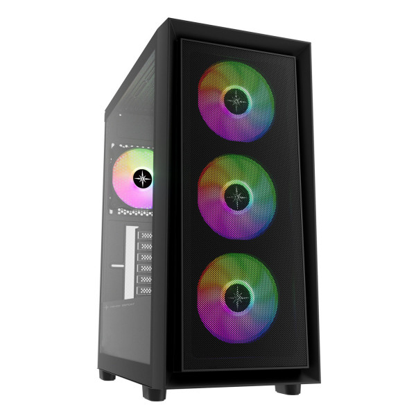 VỎ CASE KENOO ESPORT FM800 V2 (E-ATX/ SẴN 3 FAN LED/ MÀU ĐEN)