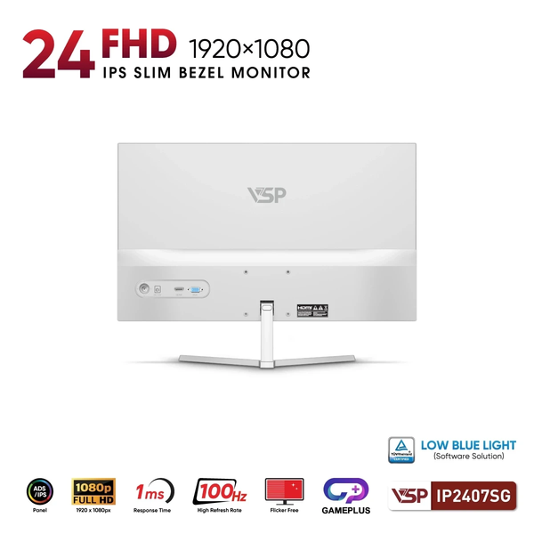 MÀN HÌNH VSP IP2407SG TRẮNG (24 INCH/ FHD/ IPS/ 100HZ/ 1MS)