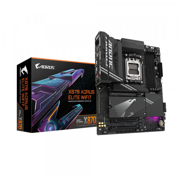 MAIN GIGABYTE X870 AORUS ELITE (WIFI 7+ BLUETOOTH - AMDX870, Socket AM5, ATX, 4 khe RAM DDR5)