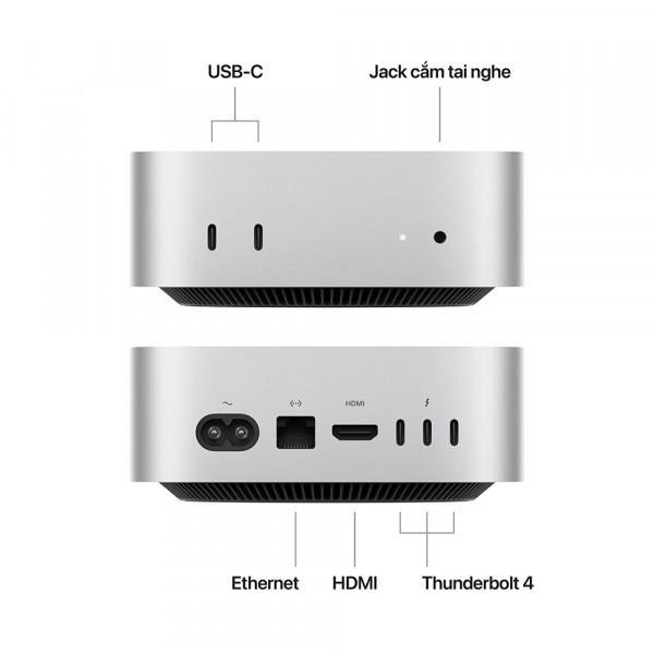 Mac mini M4 2024 10CPU 10GPU 16GB 512GB MU9E3SA/A - Chính hãng Apple Việt Nam