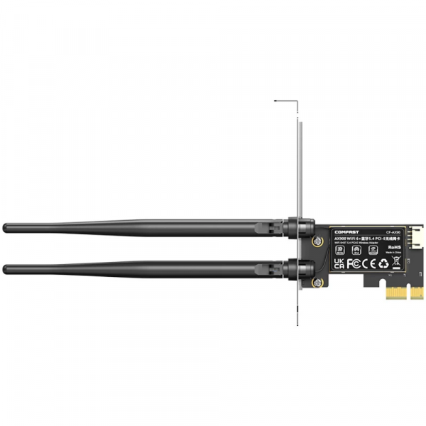 CARD MẠNG COMFAST CF-AX90 WIFI 6 AX900MBPS 2.4GHZ/5GHZ PCI-E BLUETOOTH 5.4