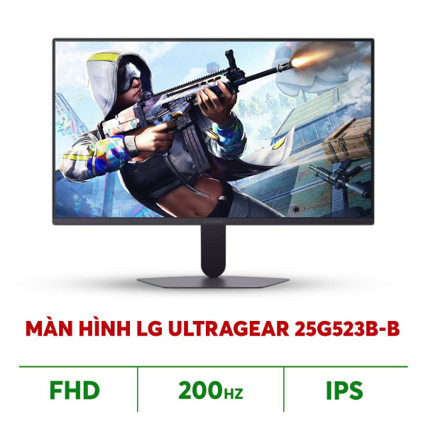 MÀN HÌNH LG ULTRAGEAR 25G523B-B (25INCH/ IPS/ 200HZ/ 1MS/ GSYNC CHUYÊN GAME)