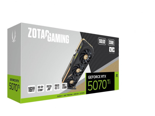 VGA ZOTAC GAMING GEFORCE RTX 5070 TI SOLID CORE OC 16GB GDDR7