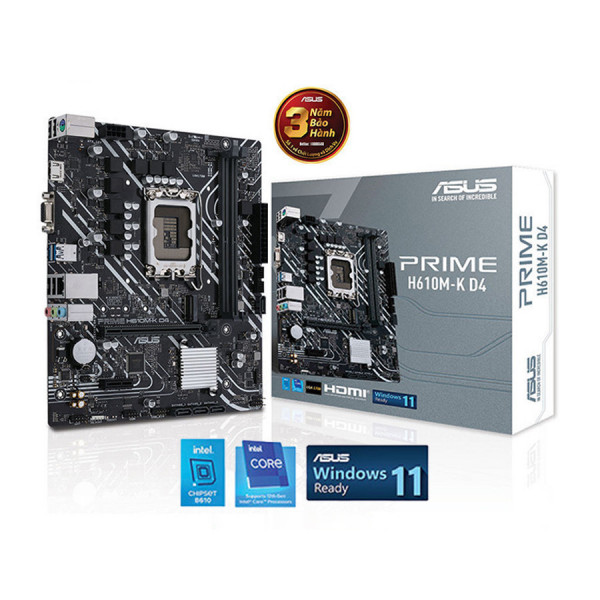 MAIN ASUS PRIME H610M-K D4 TRAY NEW KHÔNG HỘP