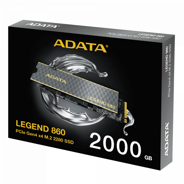 SSD NVME ADATA LEGEND 860 2TB (ĐỌC 60000 MB/S GHI 5000 MB/S)PCIe Gen4 x4 M.2 2280 (SLEG-860-2000GCS)