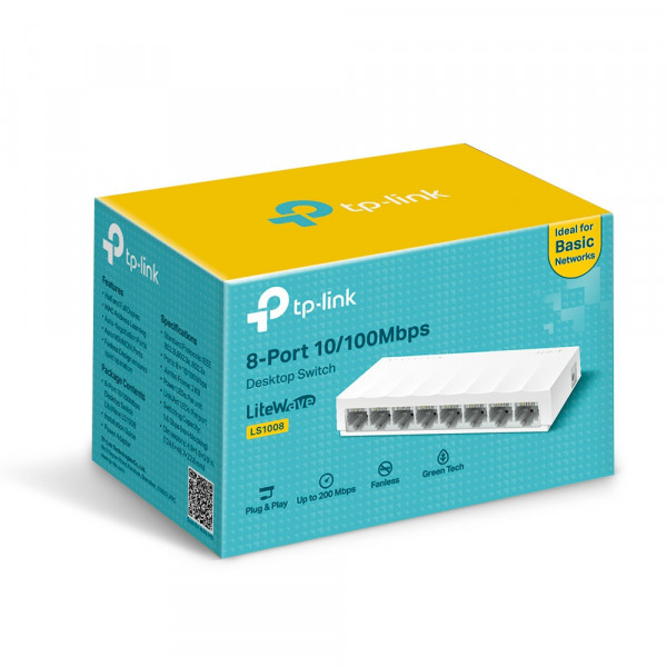 SWITCH TP-LINK LS1008 8-PORT 10/100MBPS