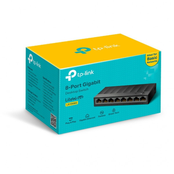 SWITCH TP-LINK LS1008G 8-PORT 10/100/1000MBPS