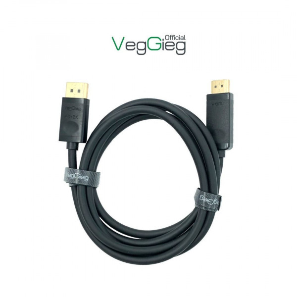 DÂY DP TO HDMI 1,5M 4K VEGGIEG VZ604