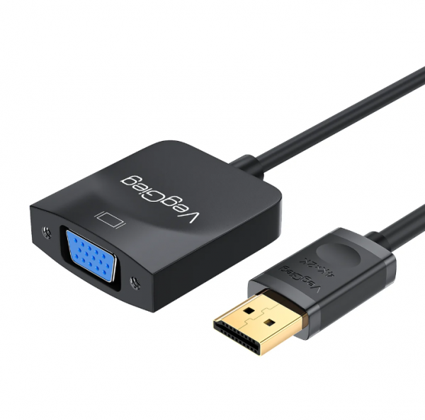CỔNG CHUYỂN DP TO VGA 15CM 4K VEGGIEG VZ615