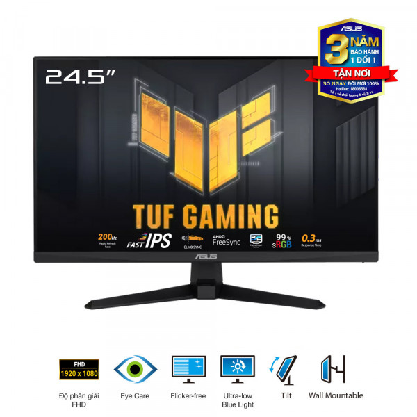 MÀN HÌNH GAMING ASUS TUF GAMING VG259Q5A (24.5 INCH/IPS/FHD/200HZ/1MS)