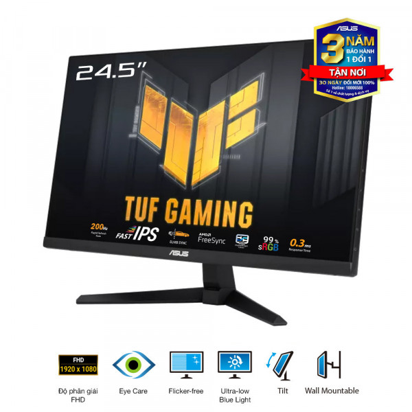MÀN HÌNH GAMING ASUS TUF GAMING VG259Q5A (24.5 INCH/IPS/FHD/200HZ/1MS)