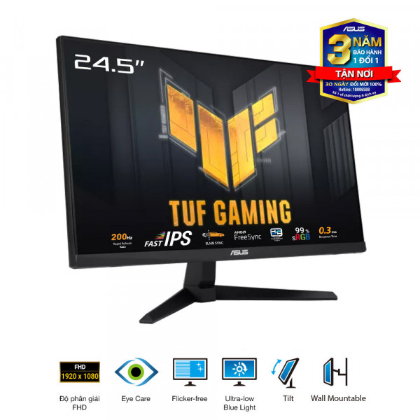 MÀN HÌNH GAMING ASUS TUF GAMING VG259Q5A (24.5 INCH/IPS/FHD/200HZ/1MS)
