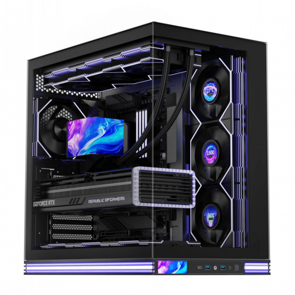 VỎ CASE LEOPARD AX-02 BLACK (MID TOWER/ KHÔNG FAN)