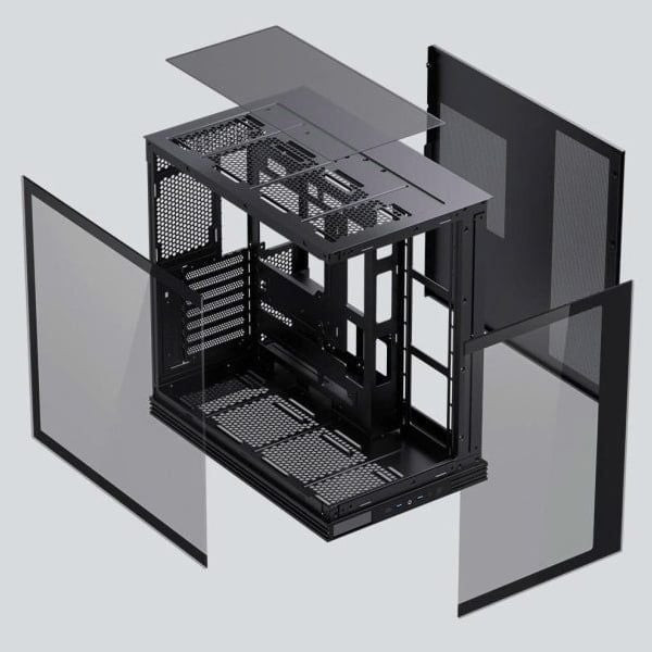 VỎ CASE LEOPARD AX-02 BLACK (MID TOWER/ KHÔNG FAN)