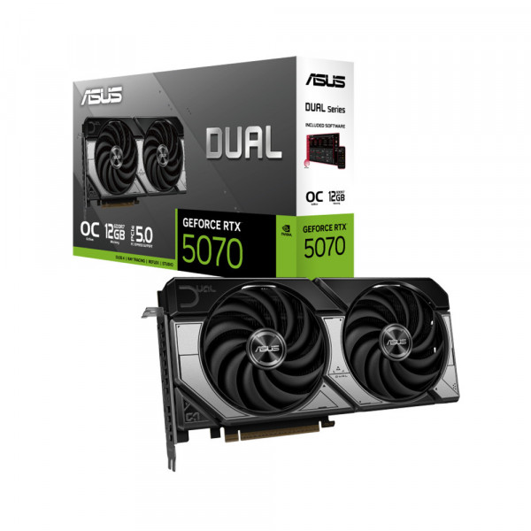 VGA ASUS DUAL GEFORCE RTX 5070 12GB GDDR7 OC (DUAL-RTX5070-O12G)